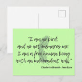 Jane Eyre Quote II Briefkaart (Voorkant / Achterkant)