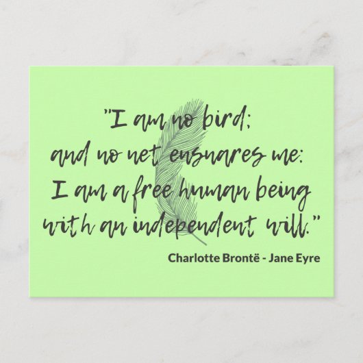 Jane Eyre Quote II Briefkaart (Voorkant)