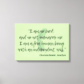 Jane Eyre Quote II Canvas Afdruk (Voorkant)