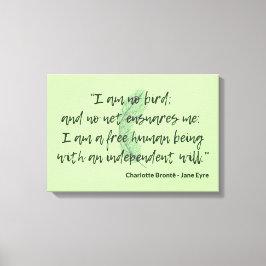 Jane Eyre Quote II Canvas Afdruk