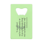 Jane Eyre Quote II Creditkaart Flessenopener (Achterkant)