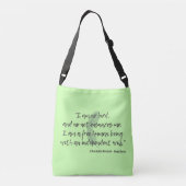 Jane Eyre Quote II Crossbody Tas (Achterkant)