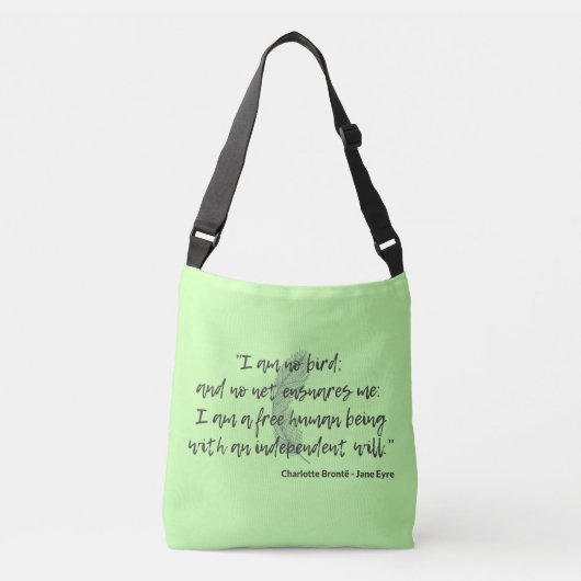 Jane Eyre Quote II Crossbody Tas (Voorkant)