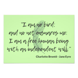 Jane Eyre Quote II Foto Afdruk