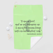Jane Eyre Quote II Golfhanddoek (Insitu)