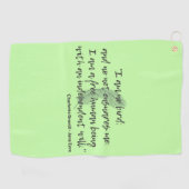 Jane Eyre Quote II Golfhanddoek (Horizontaal)