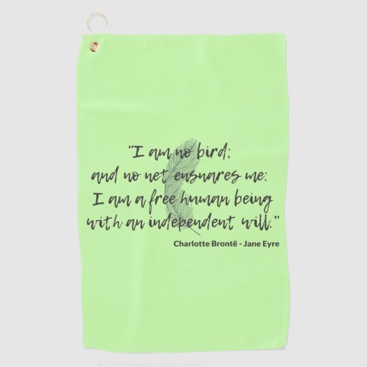 Jane Eyre Quote II Golfhanddoek (Voorkant)