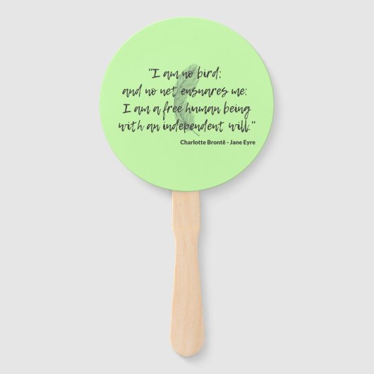 Jane Eyre Quote II Handwaaier (Achterkant)