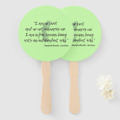 Jane Eyre Quote II Handwaaier (Voorkant en achterkant)