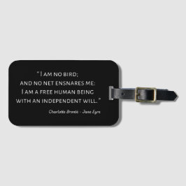 Jane Eyre Quote II - Klassieke stijl Bagagelabel