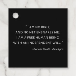 Jane Eyre Quote II - Klassieke stijl Bedankjes Labels