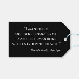 Jane Eyre Quote II - Klassieke stijl Cadeaulabel