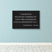 Jane Eyre Quote II - Klassieke stijl Canvas Afdruk (Insitu (Houten vloer))