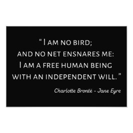 Jane Eyre Quote II - Klassieke stijl Foto Afdruk