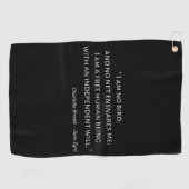 Jane Eyre Quote II - Klassieke stijl Golfhanddoek (Horizontaal)
