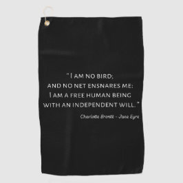 Jane Eyre Quote II - Klassieke stijl Golfhanddoek