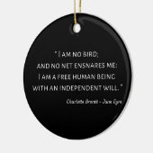 Jane Eyre Quote II - Klassieke stijl Keramisch Ornament (Links)