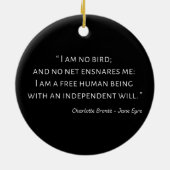 Jane Eyre Quote II - Klassieke stijl Keramisch Ornament (Achterkant)