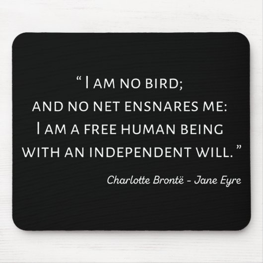 Jane Eyre Quote II - Klassieke stijl Muismat (Voorkant)