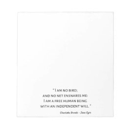 Jane Eyre Quote II - Klassieke stijl Notitieblok