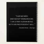 Jane Eyre Quote II - Klassieke stijl Planner (Achterkant)