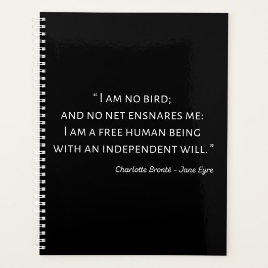 Jane Eyre Quote II - Klassieke stijl Planner (Voorkant)