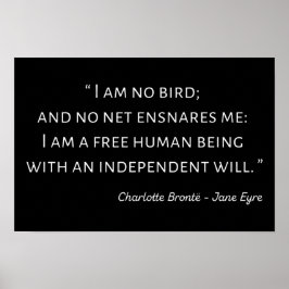 Jane Eyre Quote II - Klassieke stijl Poster