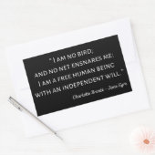Jane Eyre Quote II - Klassieke stijl Rechthoekige Sticker (Envelop)