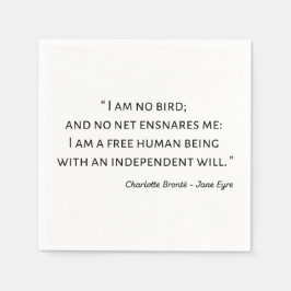 Jane Eyre Quote II - Klassieke stijl Servet