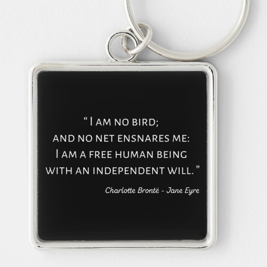 Jane Eyre Quote II - Klassieke stijl Sleutelhanger (Voorkant)