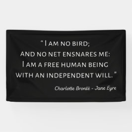 Jane Eyre Quote II - Klassieke stijl Spandoek