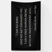 Jane Eyre Quote II - Klassieke stijl Spandoek (Verticaal)