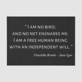 Jane Eyre Quote II - Klassieke stijl Tissuepapier