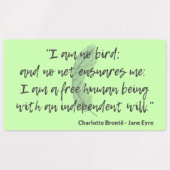 Jane Eyre Quote II Labels (Design 2)