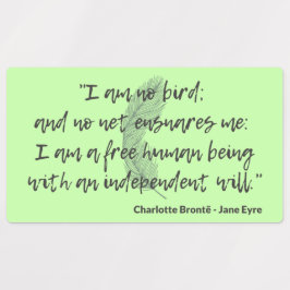 Jane Eyre Quote II Labels