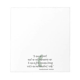 Jane Eyre Quote II Notitieblok