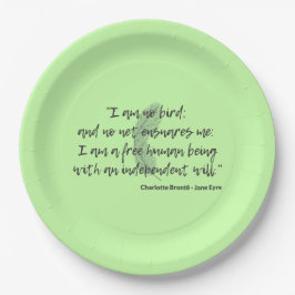 Jane Eyre Quote II Papieren Bordje