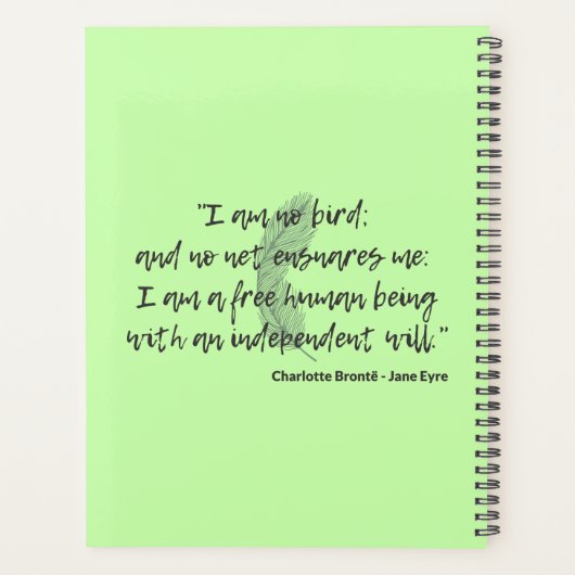 Jane Eyre Quote II Planner (Achterkant)