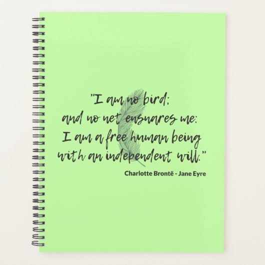 Jane Eyre Quote II Planner (Voorkant)