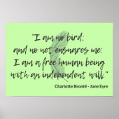 Jane Eyre Quote II Poster (Voorkant)