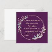 Jane Eyre Quote II - Schattigee stijl (Voorkant / Achterkant)