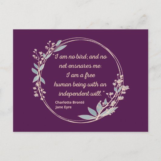Jane Eyre Quote II - Schattigee stijl Briefkaart (Voorkant)