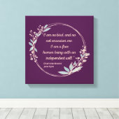 Jane Eyre Quote II - Schattigee stijl Canvas Afdruk (Insitu (Houten vloer))