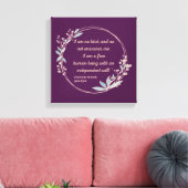 Jane Eyre Quote II - Schattigee stijl Canvas Afdruk (Insitu (Woonkamer))