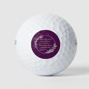 Jane Eyre Quote II - Schattigee stijl Golfballen