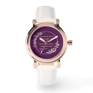 Jane Eyre Quote II - Schattigee stijl Horloge
