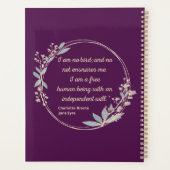 Jane Eyre Quote II - Schattigee stijl Planner (Achterkant)
