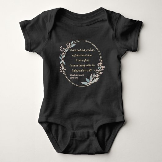 Jane Eyre Quote II - Schattigee stijl Romper (Voorkant)
