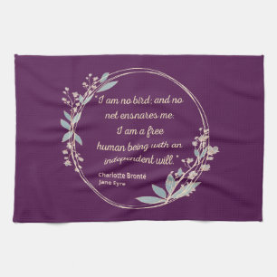 Jane Eyre Quote II - Schattigee stijl Theedoek