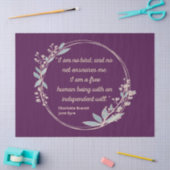 Jane Eyre Quote II - Schattigee stijl Tissuepapier (Craft)